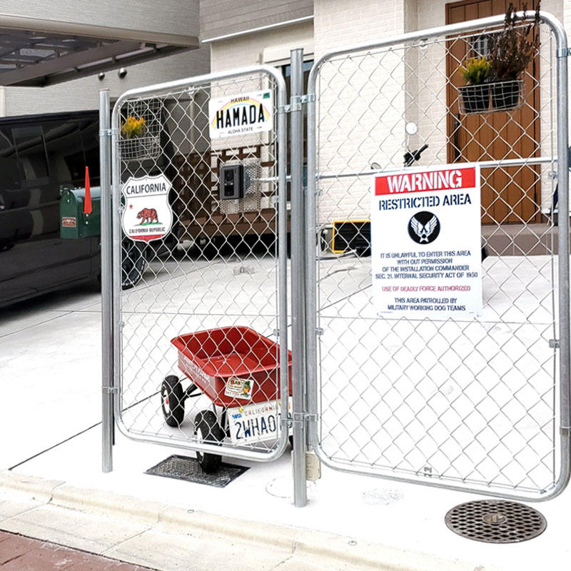 アメリカンフェンスを自宅の境界フェンスとして使った例3