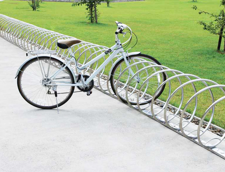 連結可能な駐輪スタンド「自転車スタンド サイクルレスター D-NA CY」（1ユニット2台）