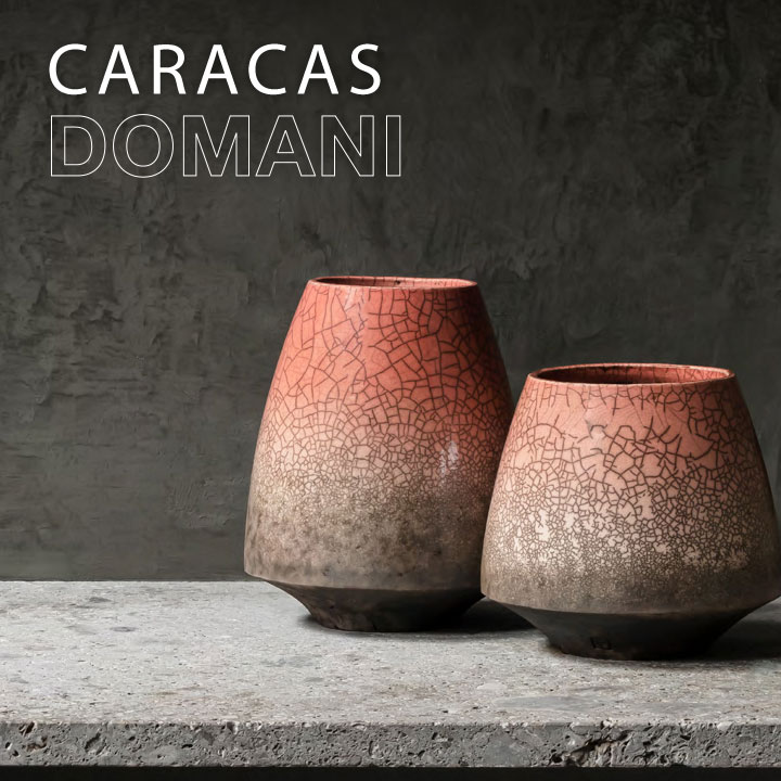 「ドマーニ（DOMANI） カラカスベース28（CARACAS Vase28）」直径21cm 高さ28cm 7合鉢相当