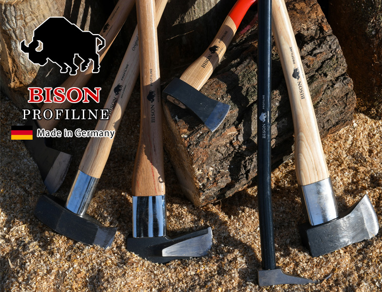 小型の手斧 「BISON（バイソン） AXE PROFILINEシリーズ スプリッティングハチェット」