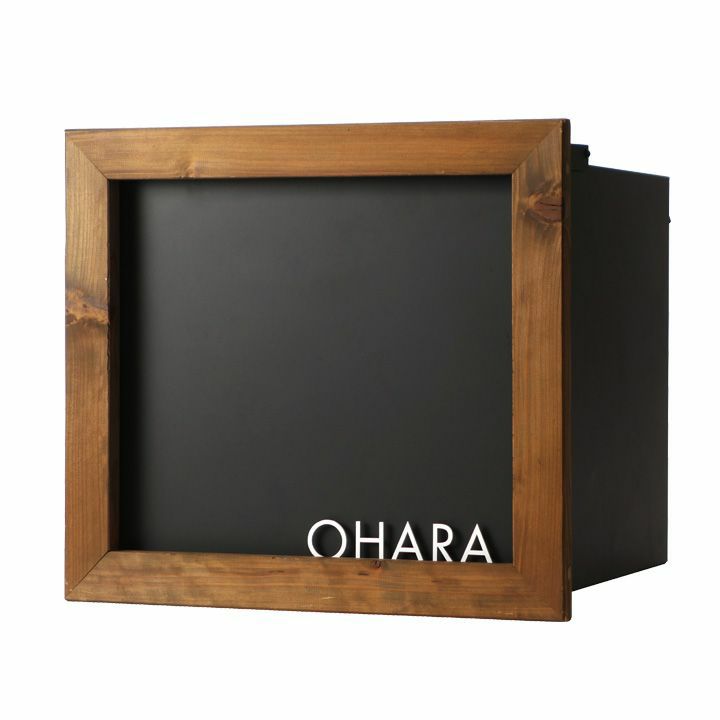 郵便ポスト 「Black board ブラックボード 埋め込み型ポスト
