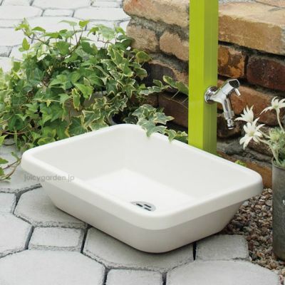 お庭のガーデンパン　「スクエアパン」　水鉢　水受け
