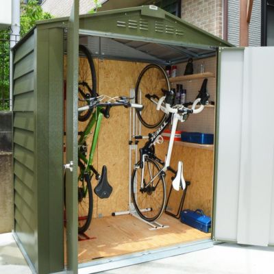 自転車倉庫 2台用 「メタルシェッド TM6 CP サイクルプラス」