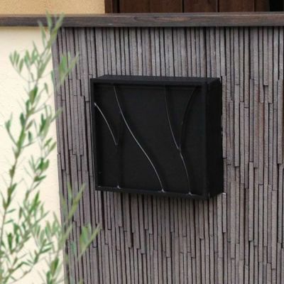 和風向け郵便受け「Wabi post ワビポスト 埋め込み式 ダイヤル錠」