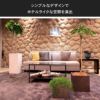 クレイポットはシンプルなデザインでホテルライクな空間を演出します。
