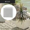 キューブ36（高さ36cm）のホワイトの設置イメージ画像。