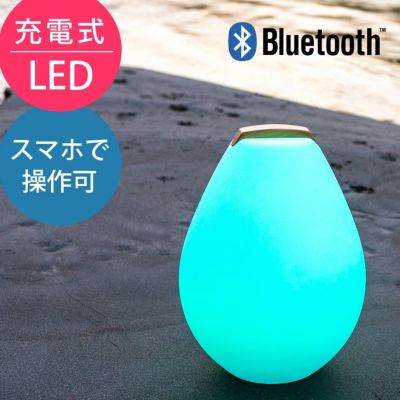 スマートフォンで操作可能な取っ手付きLED照明「ポータブルLEDガーデンライト ベッセル2S（Vessel2S） 充電式・Bluetooth仕様 スマートアンドグリーン（Smart & Green）」