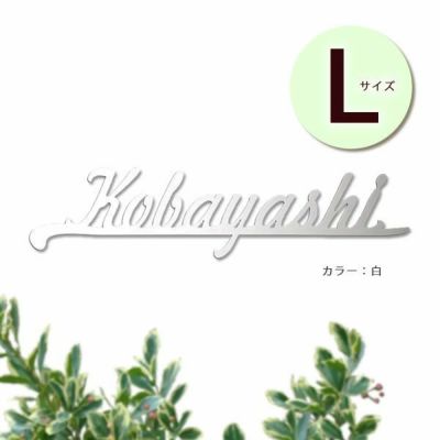 切り文字ステンレス表札 「ナチュレ Lサイズ」