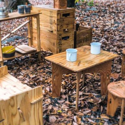 工具いらずの組み立て式コンパクトテーブル 「ヨカ （YOKA） パネルファニチャーシリーズ PANEL TABLE パネルテーブル」
