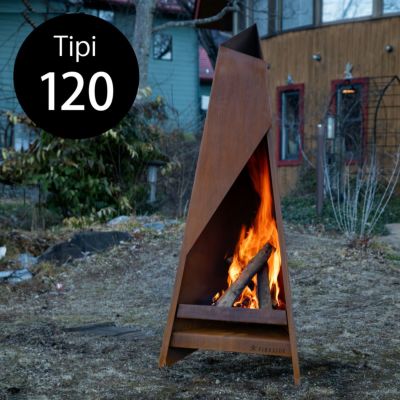 耐候性合金仕様の薪式ガーデンストーブ 「 ファイヤーサイド ティピ 120 （ FIRESIDE Tipi 120 ）」