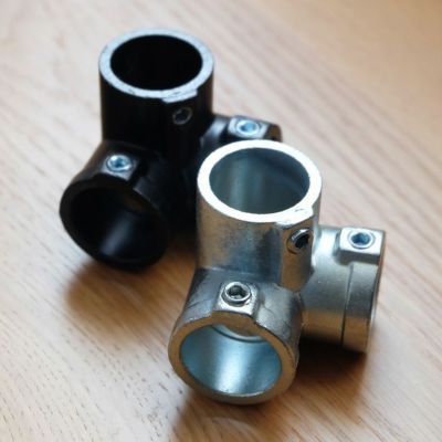 4mm六角レンチ対応 「DIY-ID パイプクランパー 3方面通し 直径25.4mmパイプ用」
