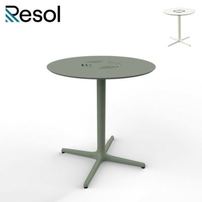 「Resol Toledo AIRE（リソル トレド エア ラウンドテーブル 70cm）」ガーデンテーブル カフェテーブル