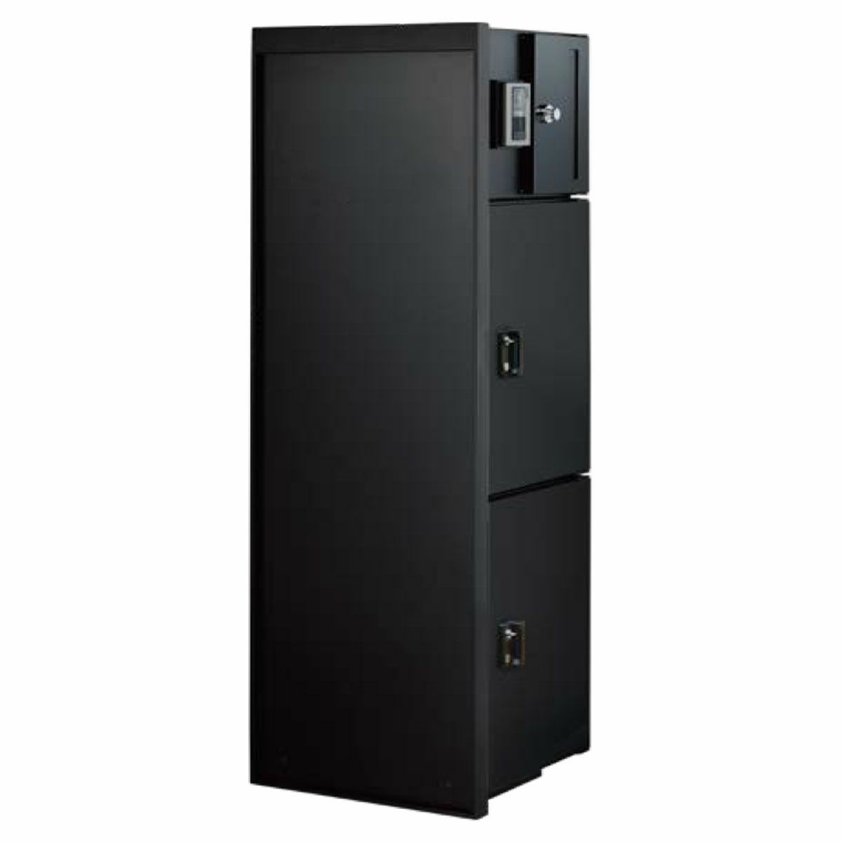 「 門柱ユニット ヴェリータNX ベーシック LED付き （宅配ボックス2個 + 郵便ポスト + LED照明）」