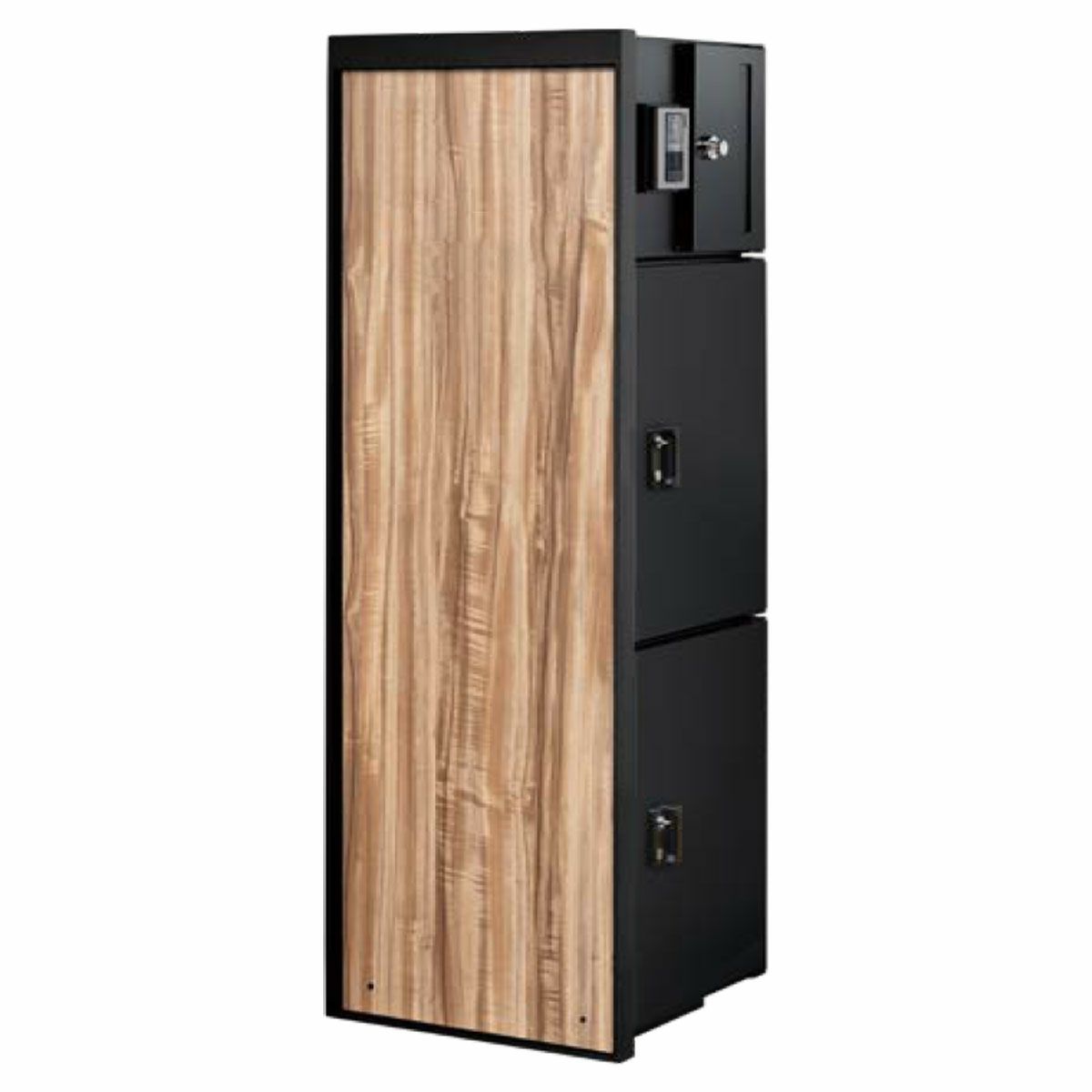 「 門柱ユニット ヴェリータNX ベーシック LED付き （宅配ボックス2個 + 郵便ポスト + LED照明）」