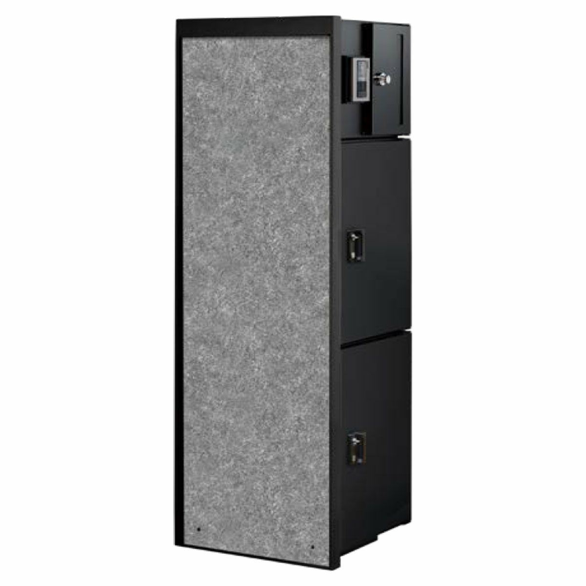 「 門柱ユニット ヴェリータNX ベーシック LED付き （宅配ボックス2個 + 郵便ポスト + LED照明）」