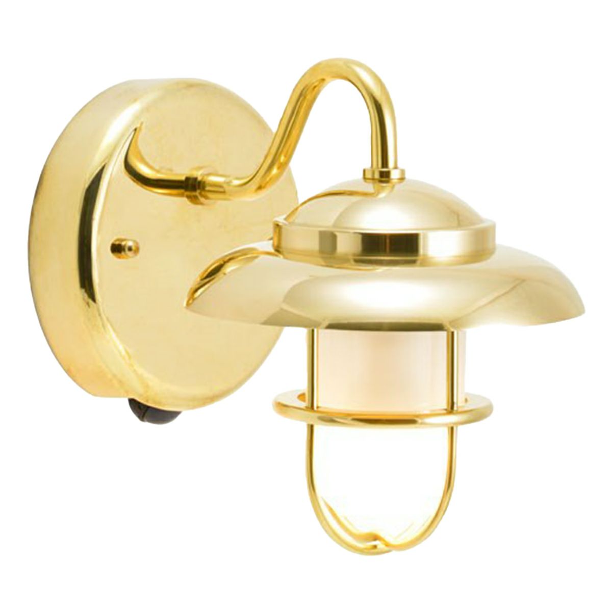 真鍮色のライト。