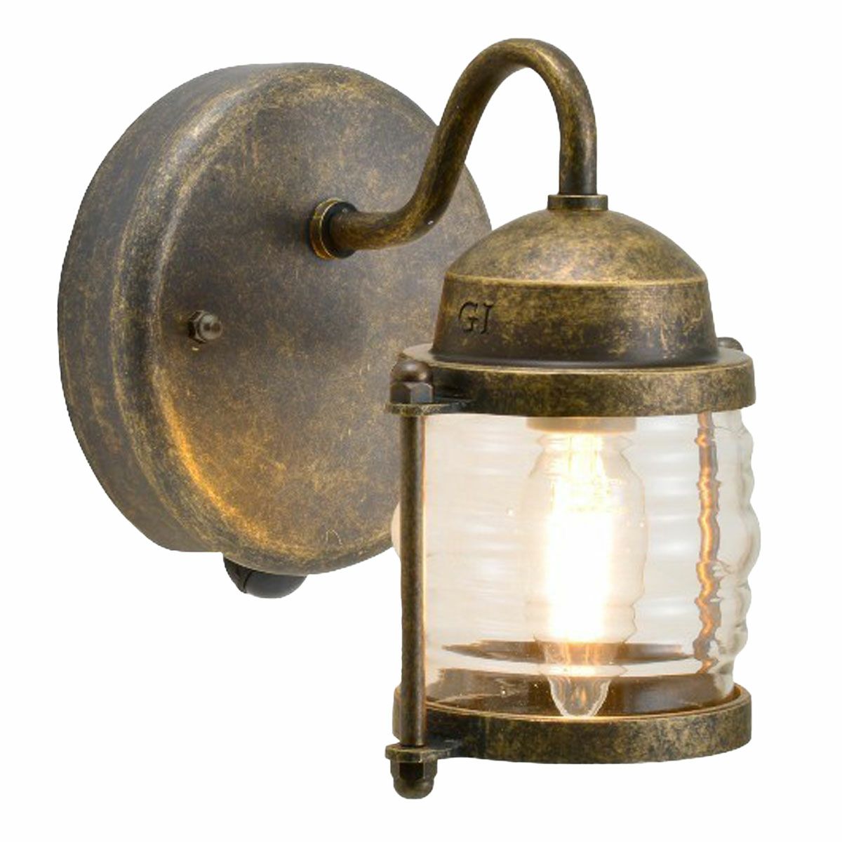 古色のライト。