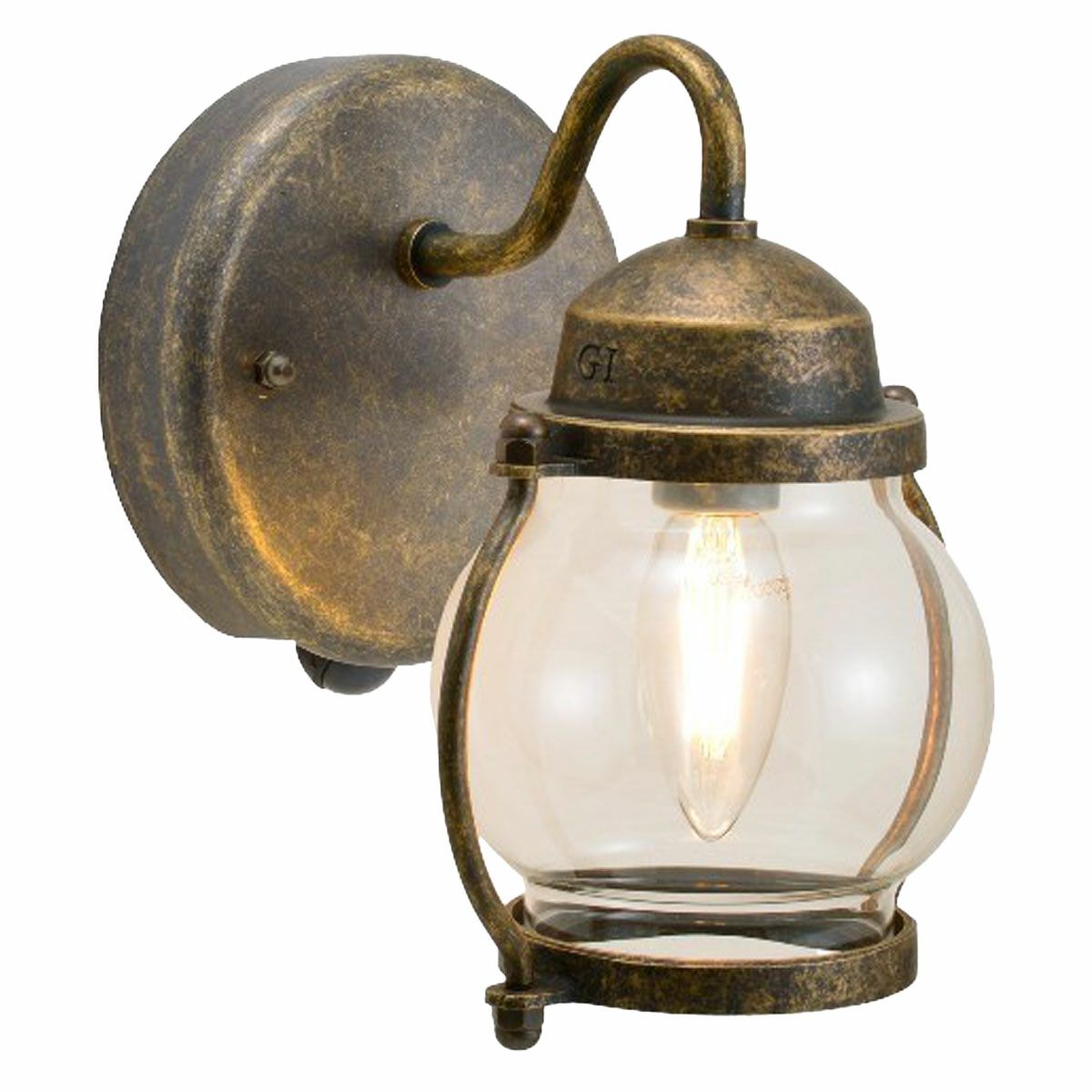 古色のライト。