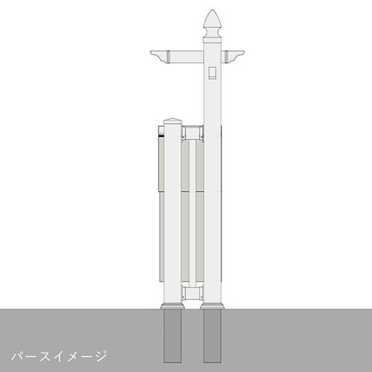パースイメージ（立体再現図）背面。