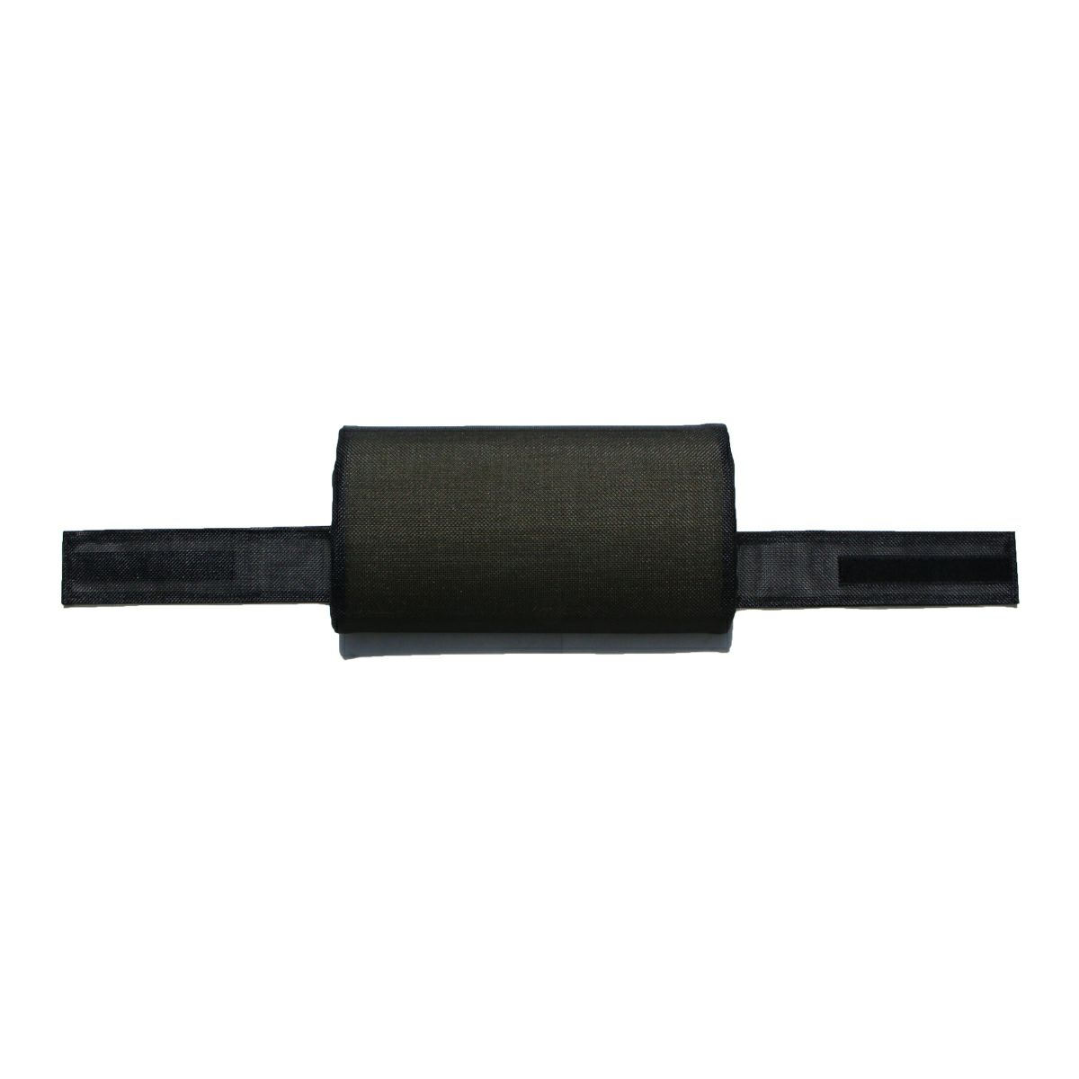 SE SLIM サンラウンジャー専用ピロークッション。ホワイトのサンラウンジャーにピロークッションがセットされているイメージ画像。