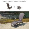 こちらの商品ページはハイバックチェアとオットマンの2点セットです。チェアの座面とオットマンの高さが合うように設計し、同じ素材を使用しているので、組み合わせると違和感なくなじみます。