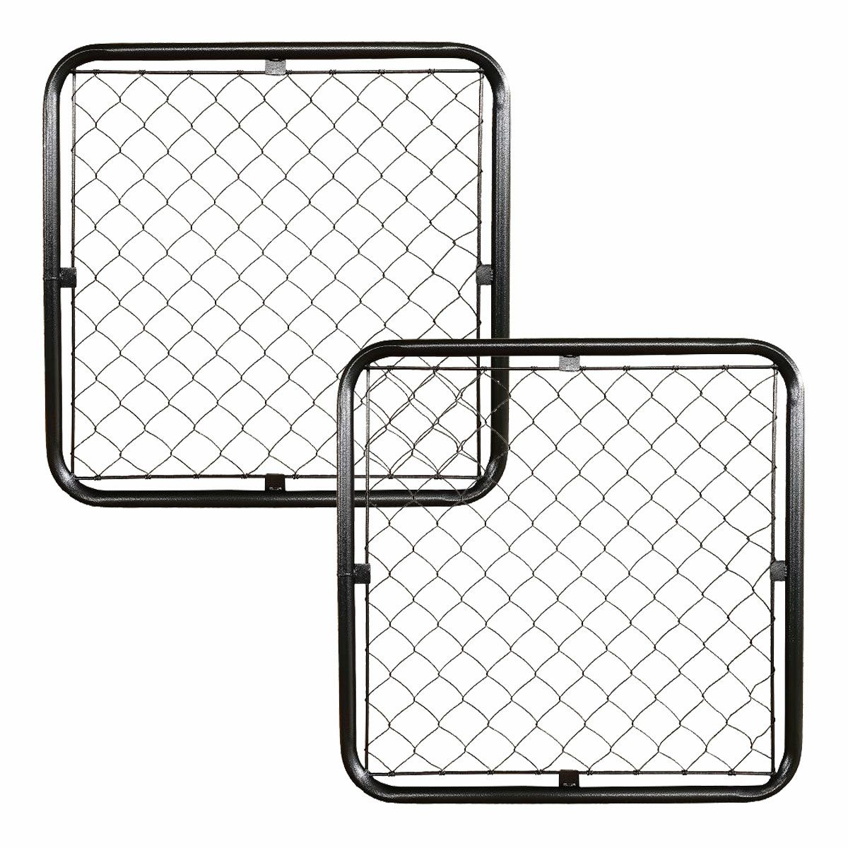 アメリカンフェンス 900×900mm Sサイズ ハンマートーンブラック 2枚セット