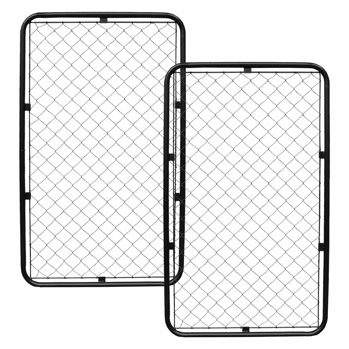 アメリカンフェンス 1500×900mm Lサイズ ハンマートーンブラック 2枚セット