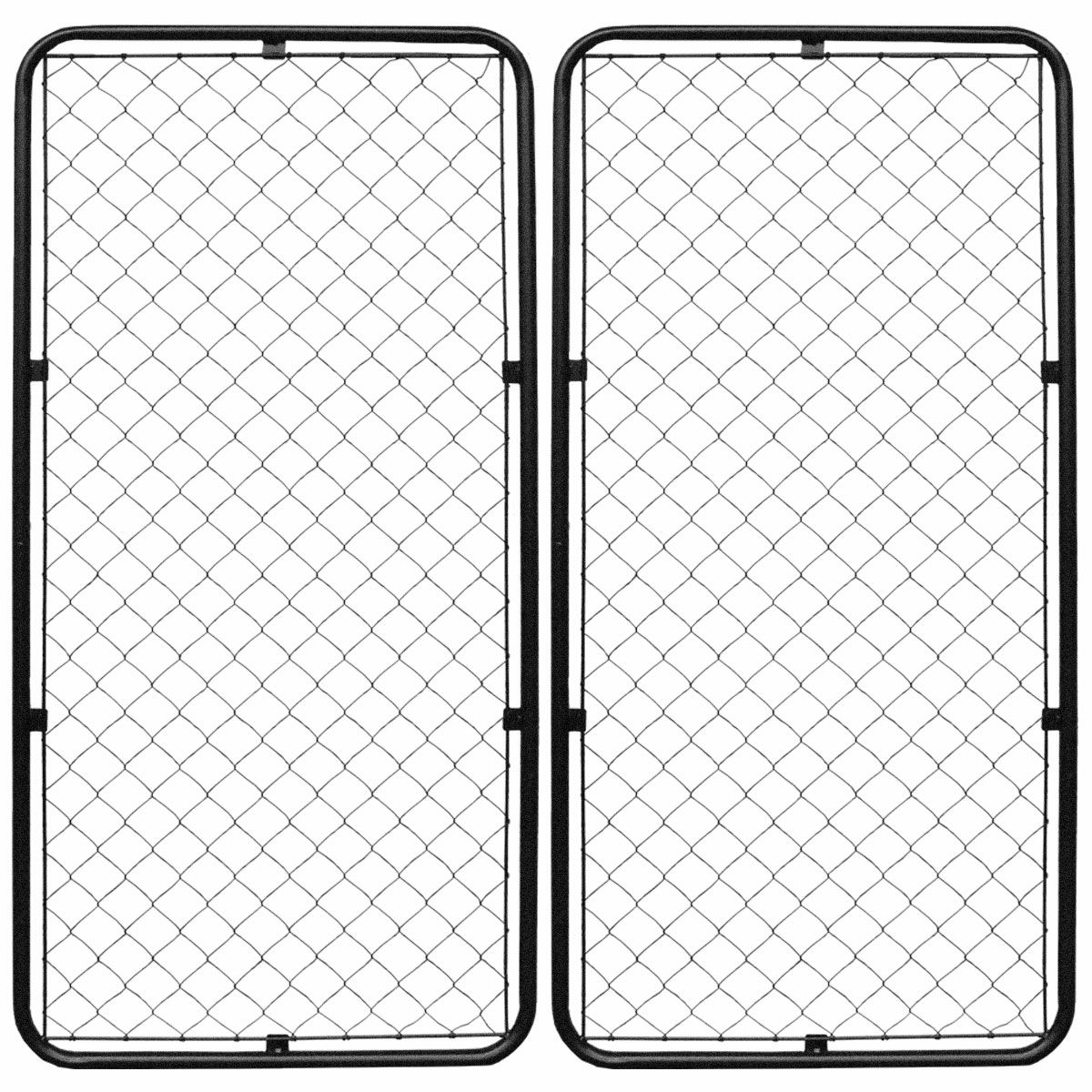 アメリカンフェンス 1800×900mm XLサイズ ハンマートーンブラック 2枚セット