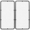 アメリカンフェンス 1800×900mm XLサイズ ハンマートーンブラック 2枚セット