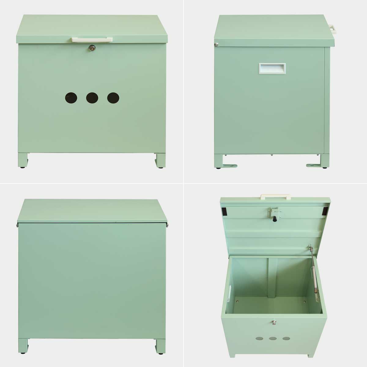 前、横、後ろ、上蓋オープン時